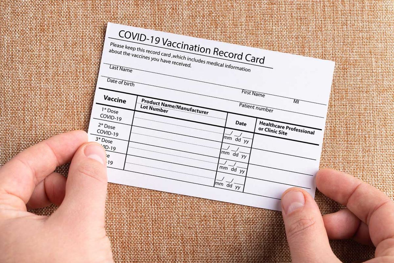 Michigan Gears Up For The Next COVID 19 Fight Vaccine Passports   Covid 19 Card Shutterstock 